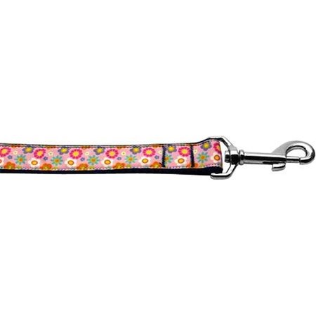 UNCONDITIONAL LOVE Pink Spring Flowers 1 inch wide 4ft long Leash UN797029